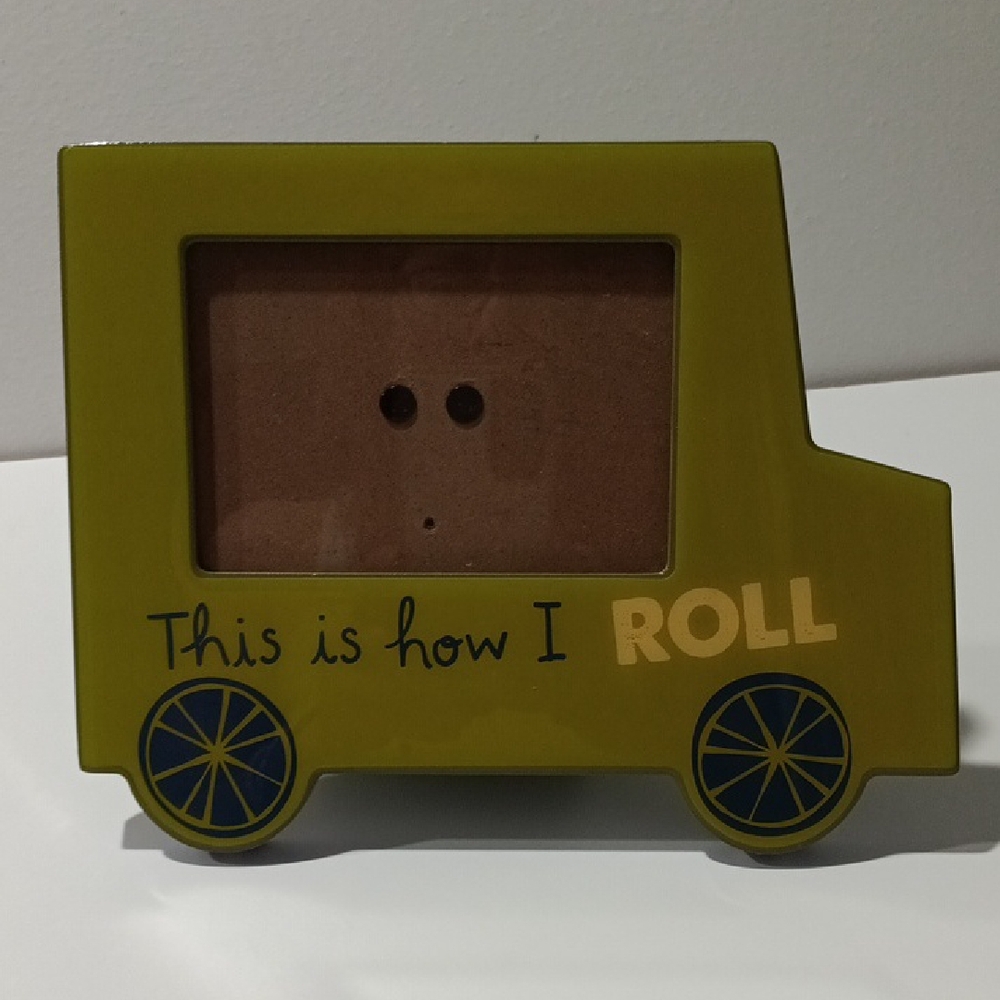 Green Truck-Shaped Photo Frame,  Cute and Fun Photo Picture Frame
